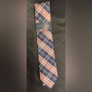 NWT Tommy Hilfiger Pink and Blue Plaid Tie